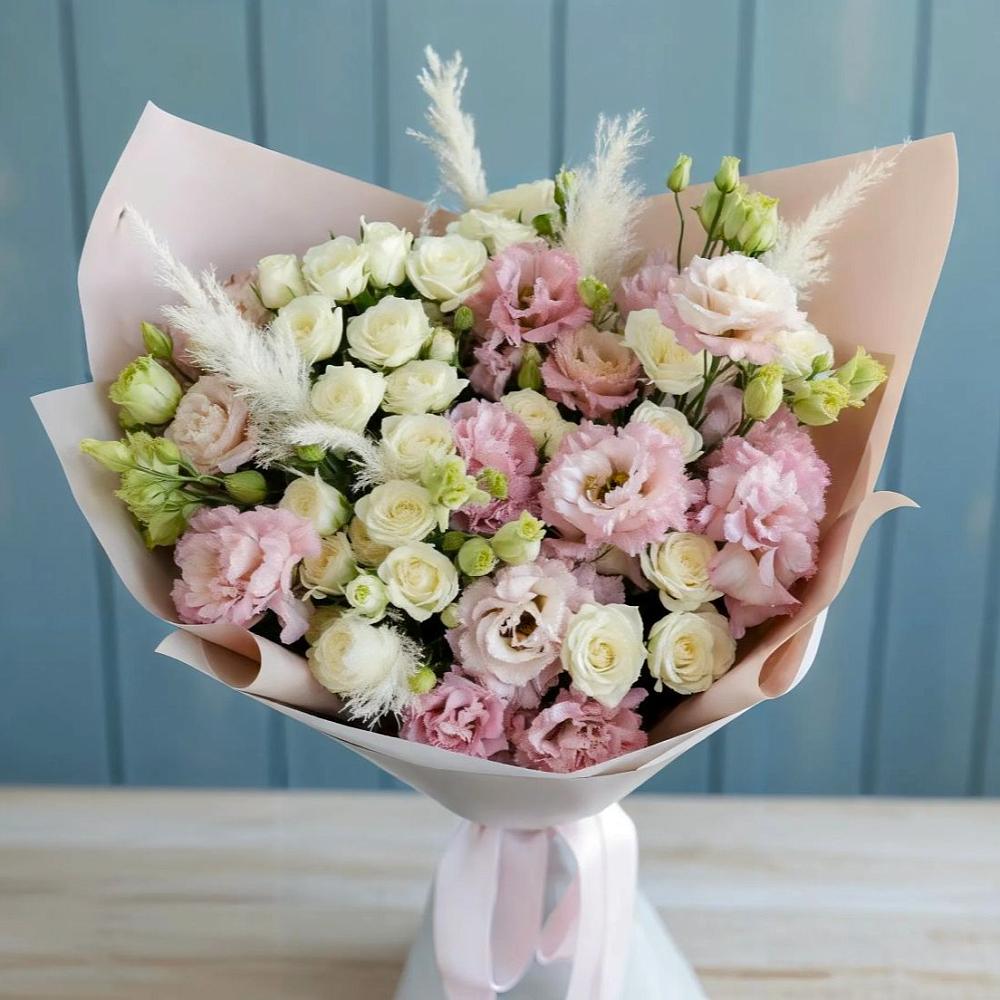 Букет цветов из: Альстромерии и Розы в Терновском