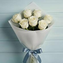 Букет 7 Белых роз Эдлесс Лав #REPLACE_PRED# Терновском