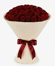 Букет 101 Бордовая роза Блэк Бакарра в Терновском