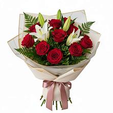 Букет цветов из:  Лилии и Розы в Терновском