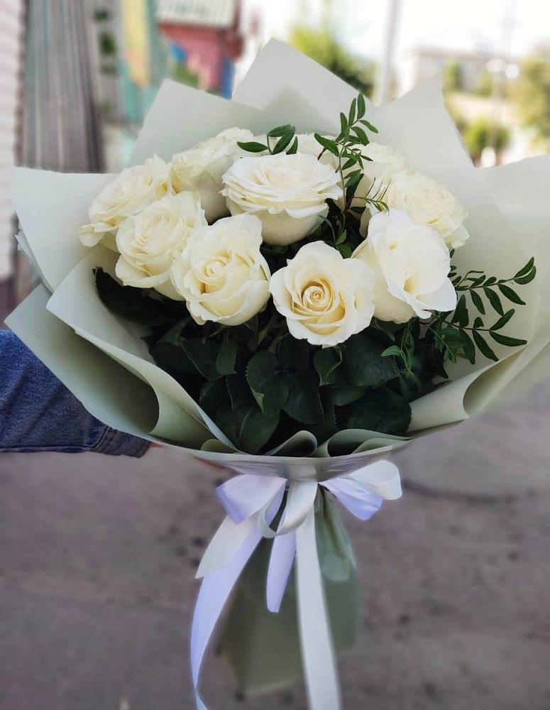 Букет Белые розы Проуд в Терновском