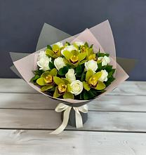 Букет цветов из:  Орхидеи и Розы #REPLACE_PRED# Терновском