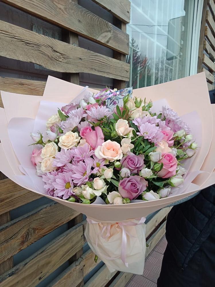 Букет цветов из: Розы и Хризантемы в Терновском