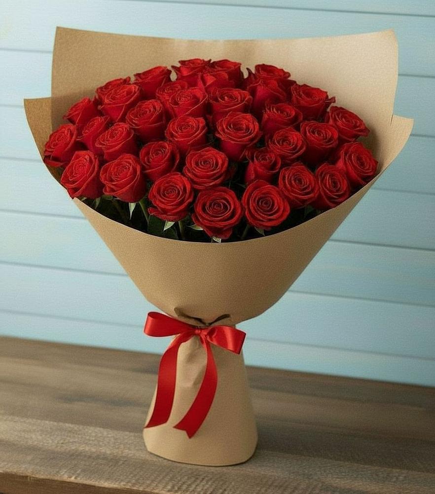 Букет Красные розы Милано в Терновском