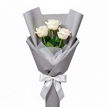Букет 3 белые розы #REPLACE_PRED# Терновском