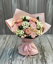 Букет цветов из:  Гвоздики, Розы и Хризантемы в Терновском