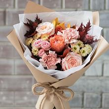 Букет цветов из:  Гвоздики, Хризантемы и Розы в Терновском
