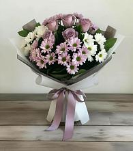 Букет цветов из:  Хризантемы и Розы #REPLACE_PRED# Терновском