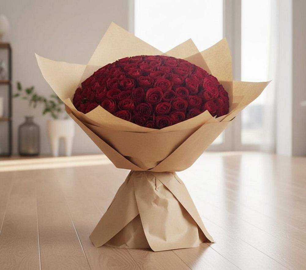 Букет 101 Красная роза в Терновском
