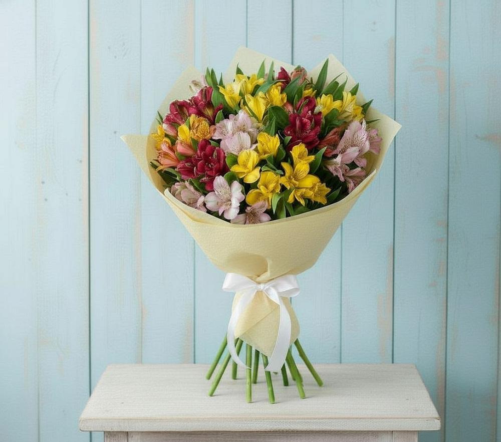 Букет цветов из: Альстромерии в Терновском