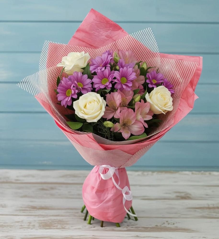 Букет цветов из: Герберы в Терновском