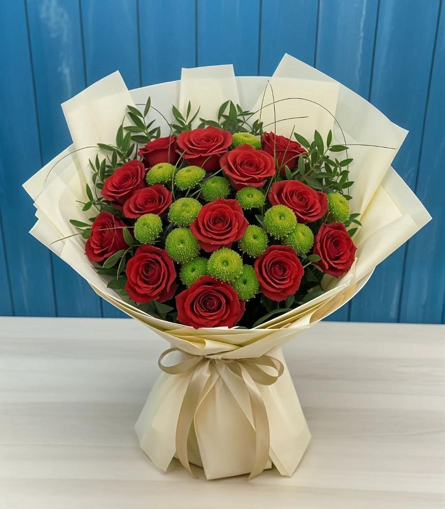 Букет цветов из: Розы и Хризантемы в Терновском