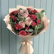 Букет цветов из:  Гвоздики и Розы #REPLACE_PRED# Терновском