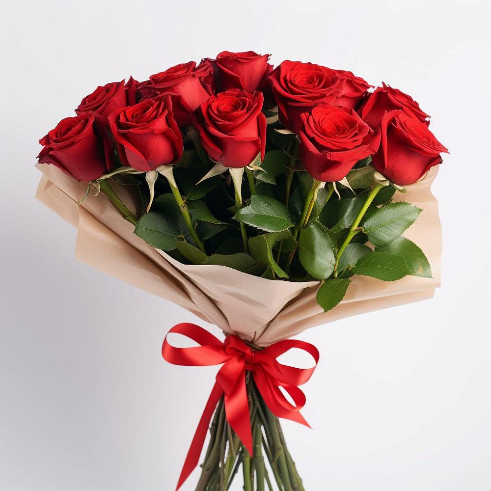 Букет 11 Красных роз Эдлесс Лав в Терновском